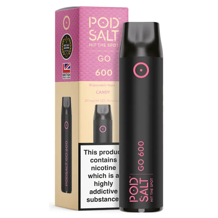 Candy by Pod Salt Go 600 Disposable Vape (Expired 2024)